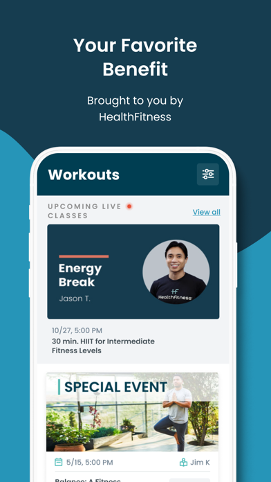 HealthFitness360 Screenshot