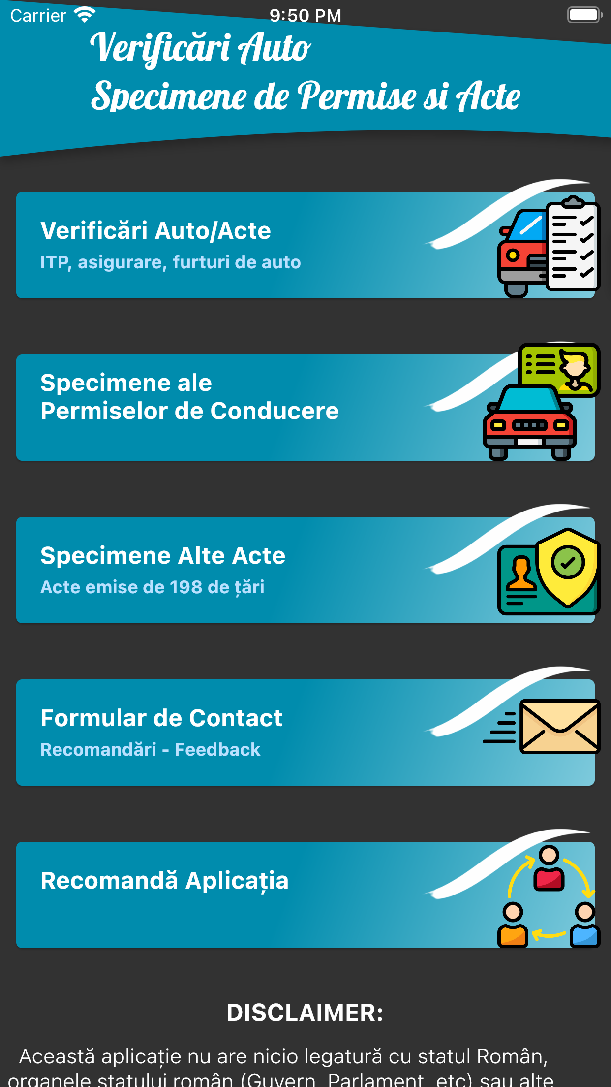Verificari Auto Specimene Acte