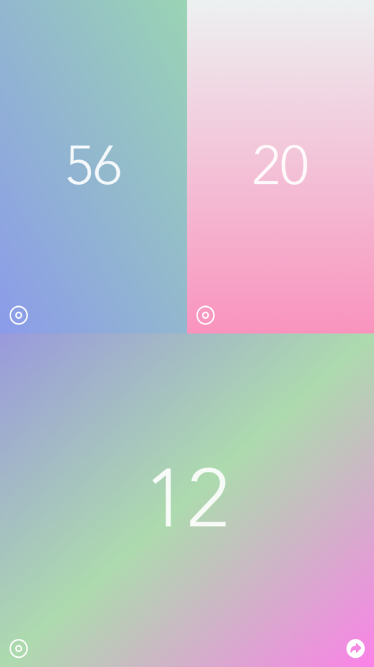 #7. Rainbow Counter (iOS) Podle: Goro Sato