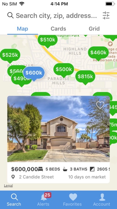 Las Vegas World of Homes Screenshot