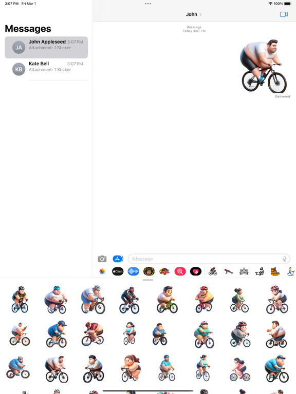 Screenshot #4 pour Cyclist Stickers