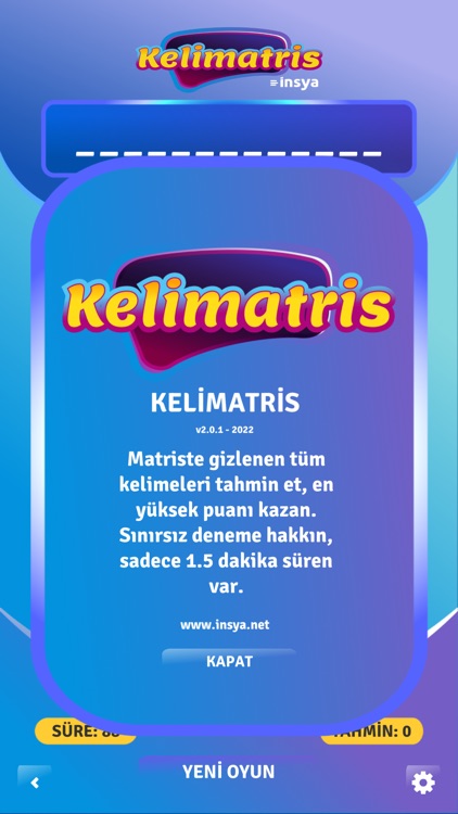 Kelimatris Kelime Bulma Oyunu screenshot-4