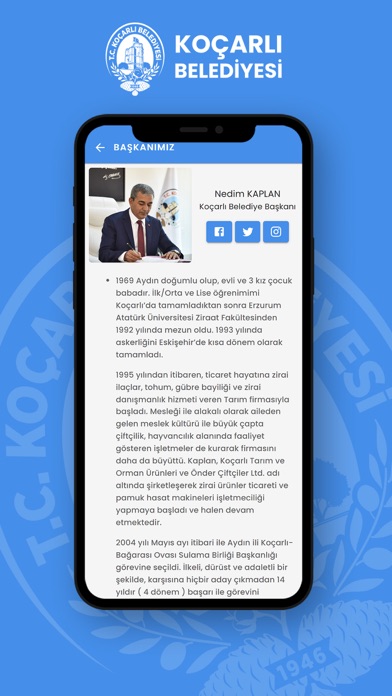 Koçarlı Belediyesi Mobil Screenshot