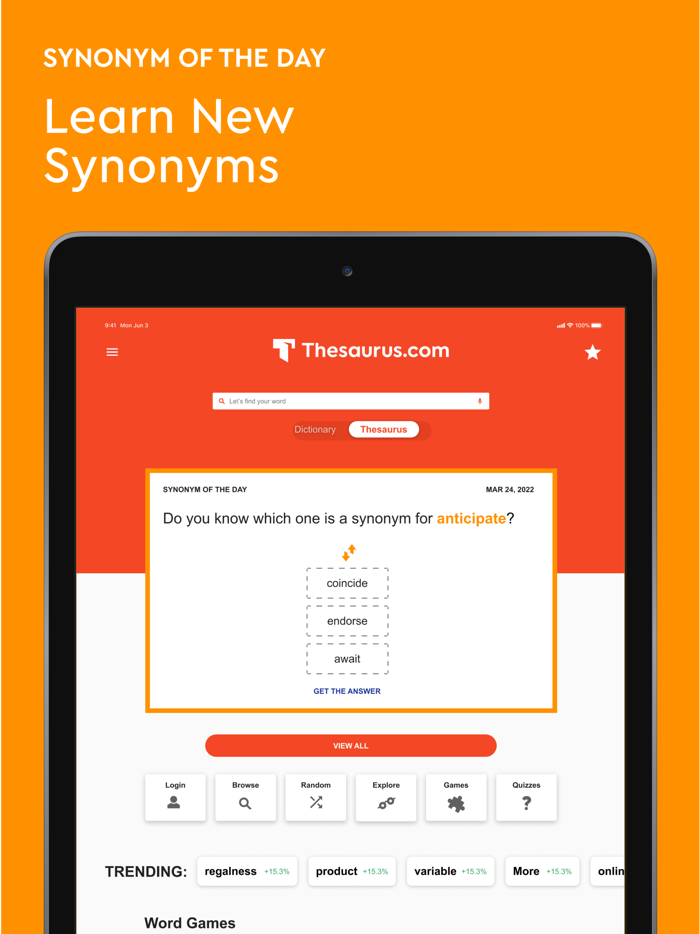 Dictionary.com English Words