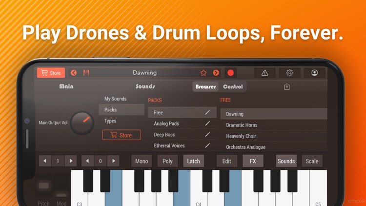 Drone Piano & Drum Loops