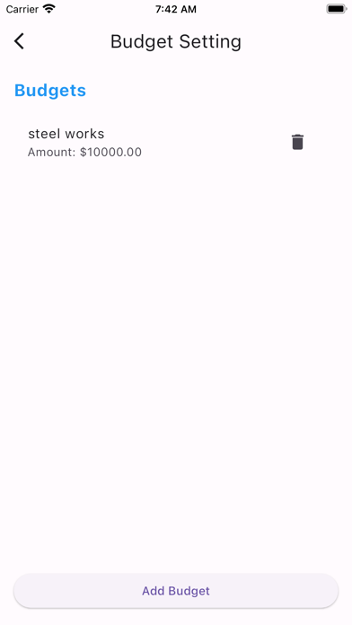 Budgeting Simple Screenshot