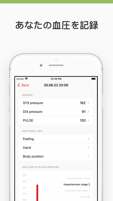 血圧アナライザー：脈拍測定、心拍数 screenshot1