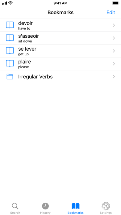 Les Verbes - French Verbs Screenshot