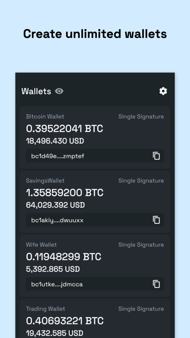Bitcoin Wallet - BTC Vault Screenshot