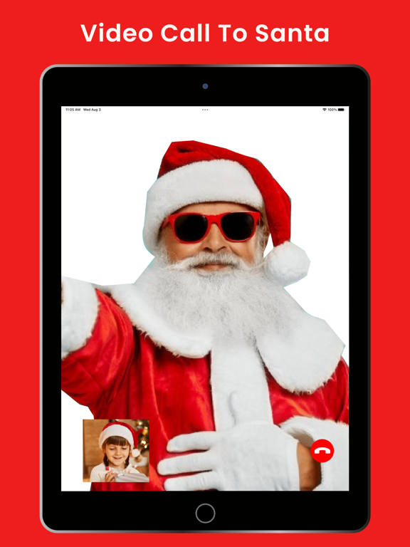 Video Call to Santa Claus iPad screenshot 1 - Entertainment app