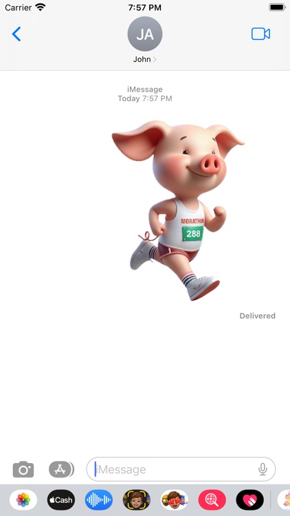 Marathon Piglet Stickers screenshot-3