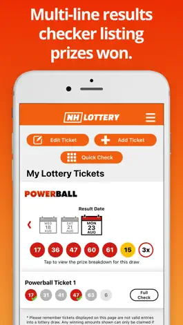 Game screenshot NH Lottery Numbers hack