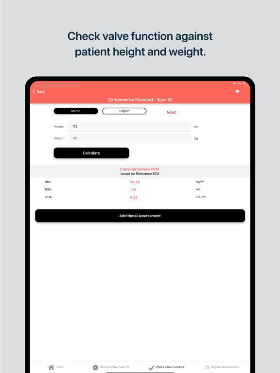 Valve PPM iPad screenshot 3 - Medical app
