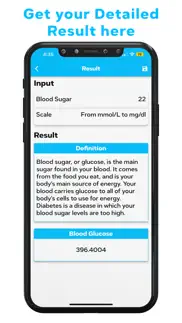 blood sugar glucose converter iphone screenshot 3