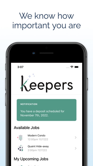 Keepers. Housekeeping Screenshot