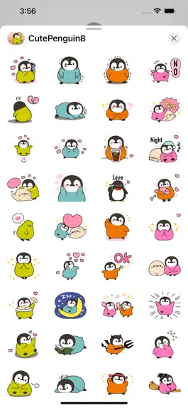 Game screenshot Cute Penguin 8 Stickers pack hack