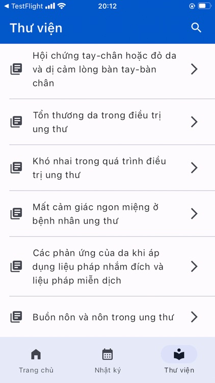 Hỗ trợ Bệnh nhân Ung thư screenshot-3