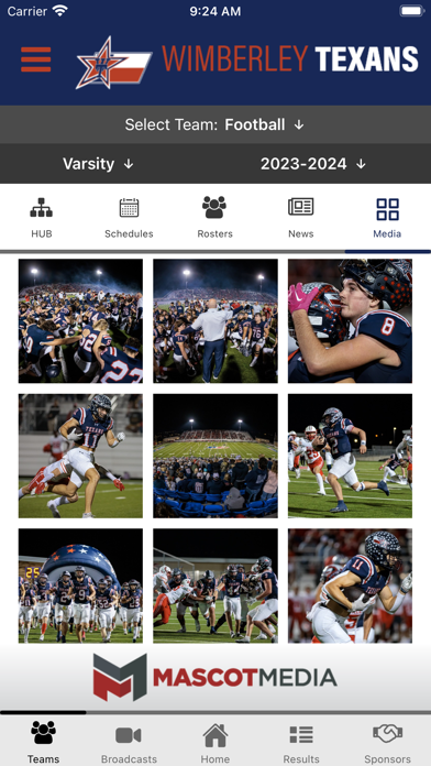 Wimberley Texans Athletics Screenshot