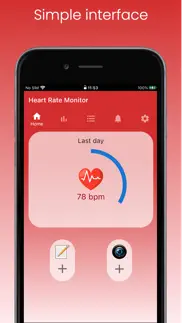 heart rate monitor tracker iphone screenshot 1