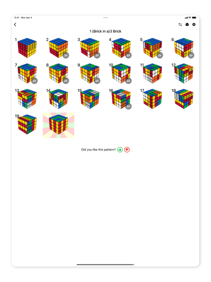 Patterns for Magic Cube