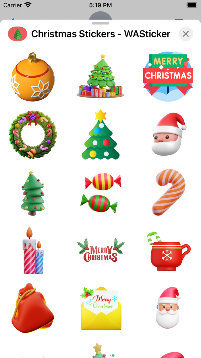 Christmas Stickers-2023 Wishes