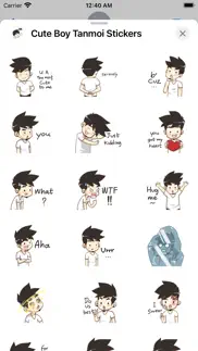 How to cancel & delete cute boy tanmoi stickers 2