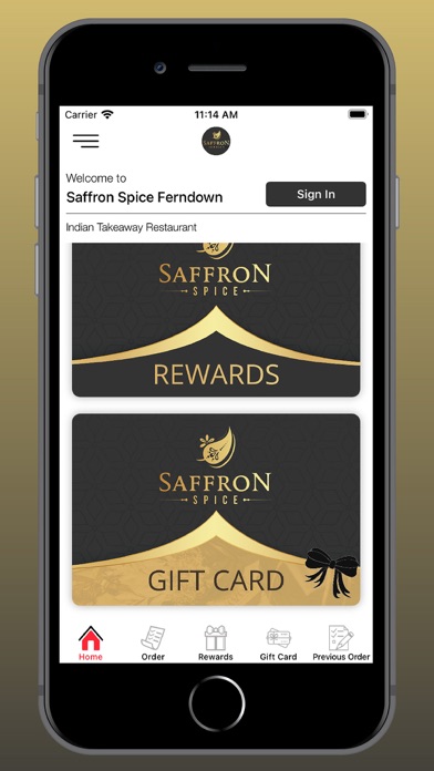 Saffron Spice Ferndown Screenshot