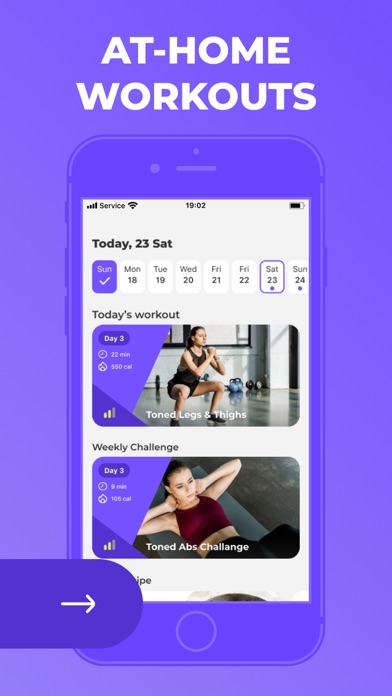 Workout Planner AirLady screenshot 2