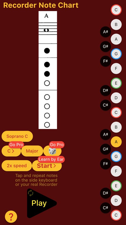 #2. Recorder Note Chart (iOS) 由: Oleg Sokolov