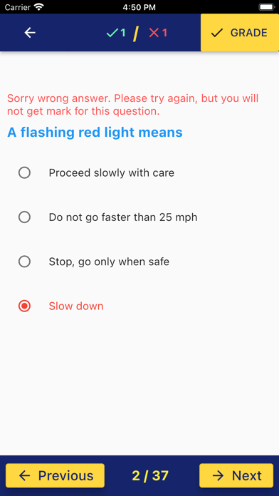 Arizona Basic Driving Test Screenshot