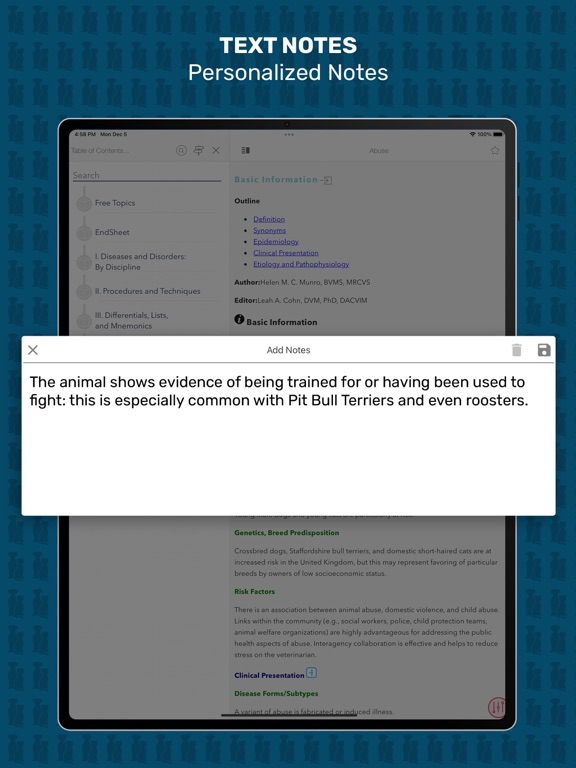 Veterinary Advisor: Dogs Cats iPad screenshot 9 - Medical app