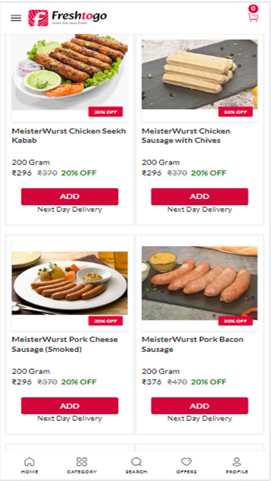 Screenshot 1 of Freshtogo App