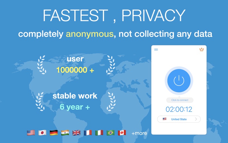 Screenshot #1 pour VPN : Unlimited Best VPN Proxy