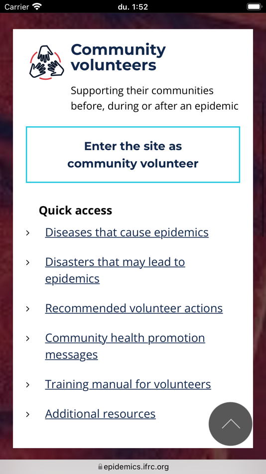 #1. Epidemic Control Toolkit (iOS) By: Federation Internationale des Societes de la Croix-Rouge et du Croissant Rouge
