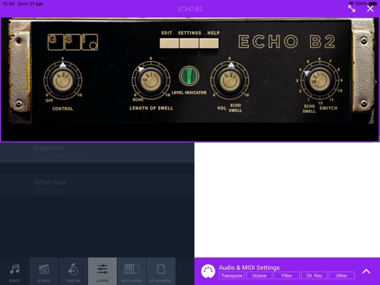 ECHO B2 iPad screenshot 5 - Music app
