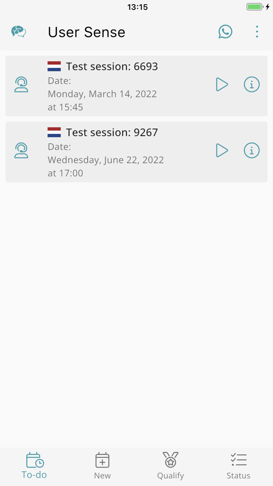 #1. User Sense App (iOS) 由: User Sense