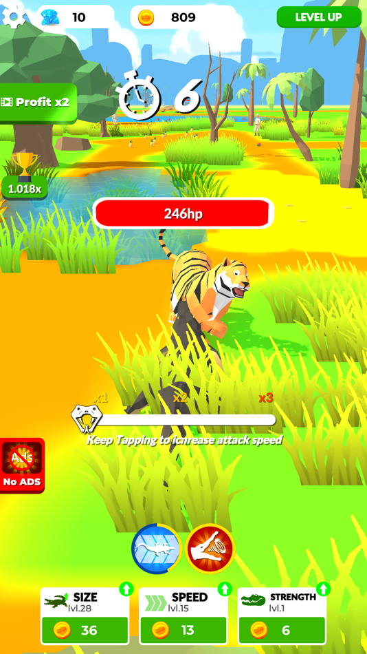#4. Idle Evolution: Reptile Empire (iOS) Podle: Nikita Subachev