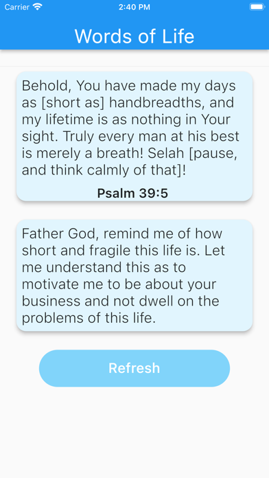 Words of Life - Devotional Screenshot