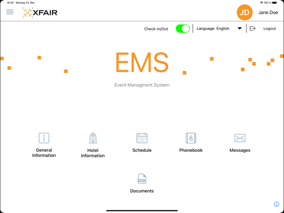 XFAIR.app iPad screenshot