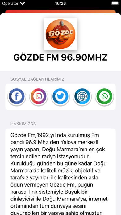 Gözde Fm 96.90Mhz Screenshot