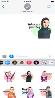 hijab girl stickers- wasticker iphone screenshot 2