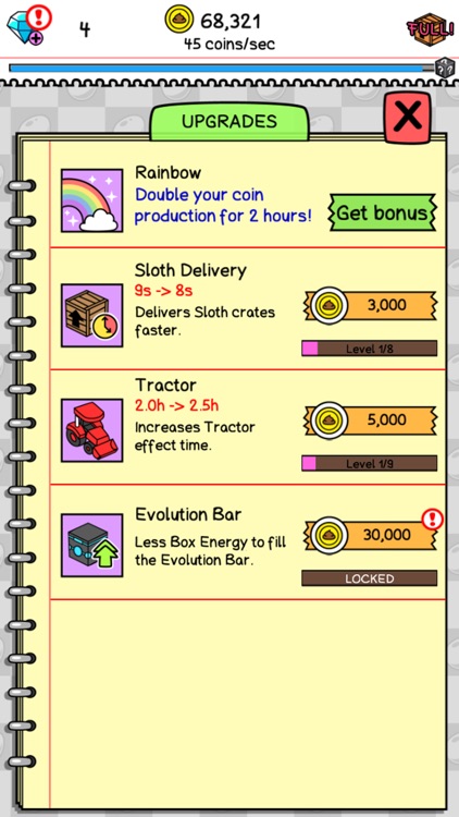 Sloth Evolution: Merge Game screenshot-3