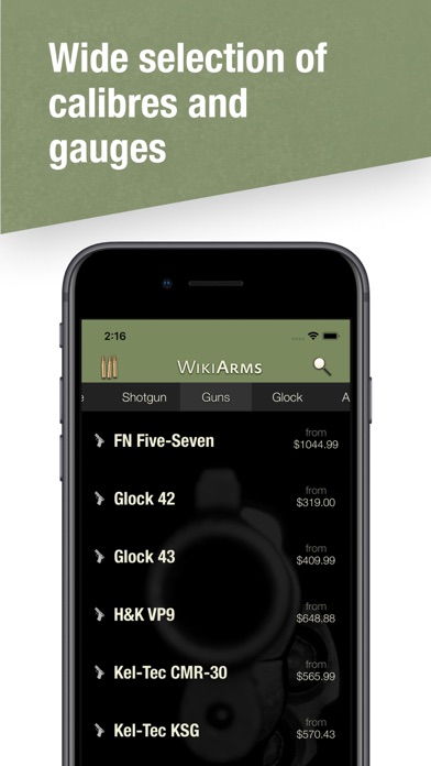 Screenshot #3 pour WikiArms Ammo & Firearm Engine
