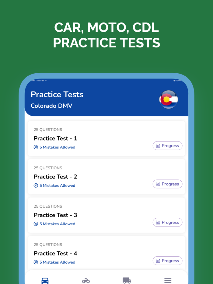 Colorado CO DMV Permit Test