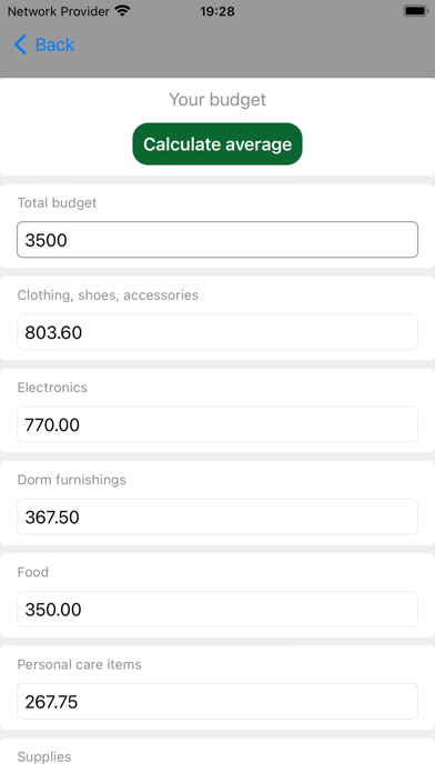 Back to school expenses