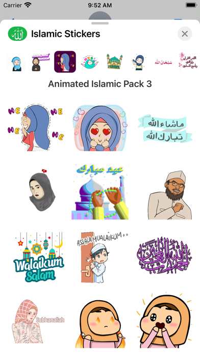 Screenshot #2 pour Animated Islamic Stickers