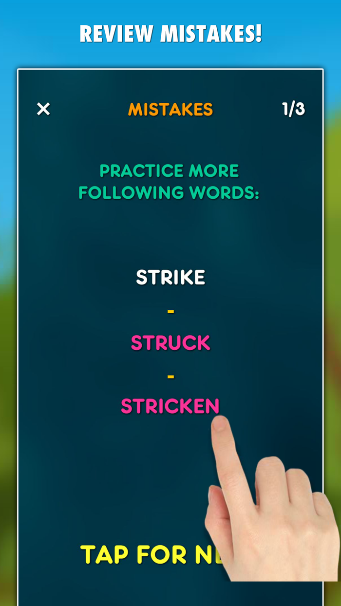 Irregular Verbs Test LITE