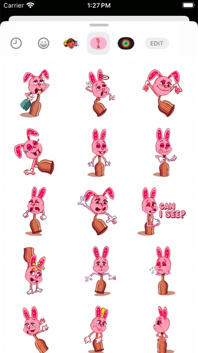 Screenshot #2 pour Lapine Rose Rabbit Stickers