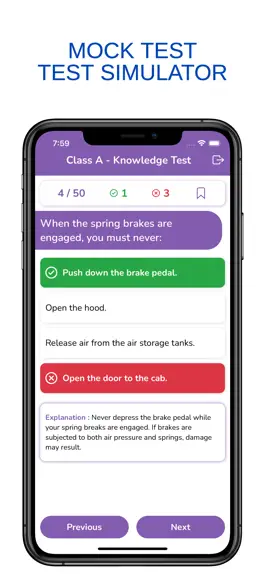 Game screenshot CDL Permit Test Practice apk