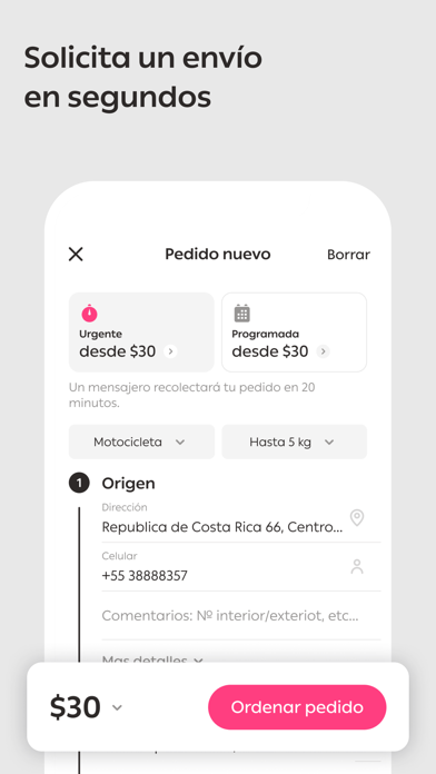 Dostavista: Mensajeria Express Screenshot